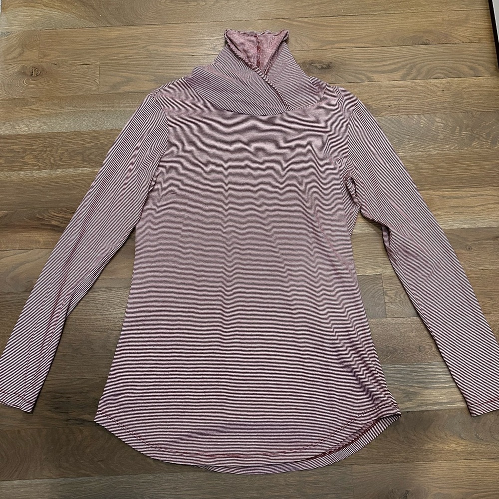 Mod-o-doc striped, funnel neck tunic